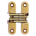 Soss 208US4 Concealed Hinge, Brass, Full Mortise Mounting, 5/8 Leaf W X. Fixed Price $24.29.
