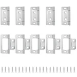 10 Pcs Nonmortise Door Hinges 2X0.98 Inch Bifold Furniture Cupboard Silver. Fixed Price $20.20.