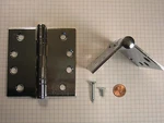 Taco #T-BB179-(4 X 4)" Steel Door Hinge, Bright Chrome, With Screws. Fixed Price $14.95.