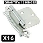 16-HINGE Pack Lot Amerock BPR7329G9 Variable Overlay Sterling Nickel. Fixed Price $17.06.