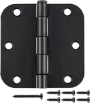 18 Pack Matte Black Door Hinges 3.5 Inch Rounded 5/8" Radius Corners Flat Iro.... Fixed Price $31.45.