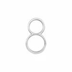 Hillman 844708 5IN. #8 Distinctions Floating Mount House Number, Brushed Nickel. Fixed Price $10.95.