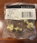 Baldwin 1092.0031.I Acorn Tip Hinge Finials Set Pack Non Lacquered Brass. Fixed Price $10.00.