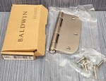 Baldwin Kwikset 9BR7024-002 Radius Hinge Brass 3.5"-5/8 Satin Nickel. Fixed Price $18.99.