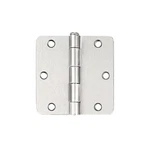 Probrico 3.5" Brushed Nickel Door Hinges, 1/4" Radius, 30 Pack. Fixed Price $111.93.