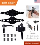 8" Decorative Strap Hinges & Spring Loaded Latch For Durable Outdoor Gates. Fixed Price $43.59.