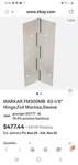 Markar FM300MB 83-1/8" Hinge,full Mortise,sleeve (6) Available Just Hinges. Fixed Price $300.00.