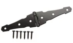 Everbilt 4 In. Black Heavy Duty Decorative Strap Hinge. Fixed Price $13.99.