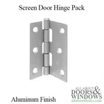Hinges 2.25 X 3 Screen Door, Pack - Aluminum. Fixed Price $15.22.