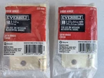 Everbilt Square Corner Door Hinge Satin Brass 3-1/2" 237009 New Sealed. Fixed Price $11.99.