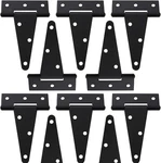 10 Pack/set 8 Inch T-strap Gate Hinges Heavy Duty Shed Barn Door Hardware. Fixed Price $25.99.