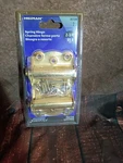 Hillman 851596 Spring Hinge 2-3/4 Brass Finish. Fixed Price $5.49.