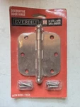 (1-PK) Everbilt Door Hinge With Finial Satin Nickel 3-1/2" X 5/8" Radius 14419. Fixed Price $14.98.