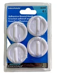 Hillman Adhesive Round Hook 852099 White 4PC Lightweight Wall Hanger. Fixed Price $8.95.