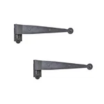 Black Offset Strap Lift Pintle Hinge 11" X 2 5/8" Wrought Iron Pack. Fixed Price $43.99.