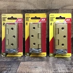 Screen Door Hinge Baked Enamel Brass Finish 3" Ace 5292545 *lot Of (3) 2-PACKS. Fixed Price $19.95.