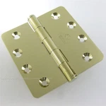Hickory Solid Brass Heavy-duty 4" X Door Hinge 1/4 Radius, Polished. Fixed Price $15.99.