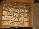 50 Rpc 13/16" Overlay Hinges Stainless Steel For 3/4" Doors, Partno 376. Fixed Price $400.00.