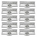 Switch Plate Tag "downstair" Name Sign Label Chrome Pack Of 10 Renovators Supply. Fixed Price $129.99.