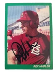Vtg 90S Rex Hudler Signed Autographed Baseball Bible Verse Cardinals. Fixed Price $125.00.