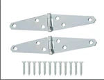 Pack Everbilt 3 In. Zinc-plated Steel Strap Gate Shed Door Hinges 15289. Fixed Price $12.00.