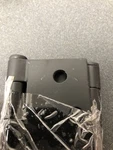 Emtek 92014FB 4" X Square Corner Mortise Hinge Pair - Flat Black. Fixed Price $13.83.