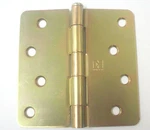12 Pack Hager Inch 1/4" Radius Brass Tone Residential Door Hinges. Fixed Price $36.00.