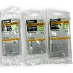 Everbilt Squeak-free Door Hinge 4" Square Corner Satin Nickel Lot Of 3. Fixed Price $14.75.
