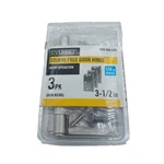 (3-PK) Everbilt Squeak-free Door Hinge Satin Nickel 3-1/2" X 1/4" Radius. Fixed Price $5.54.