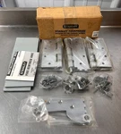 New Stanley Pivot Reinforced Hinge Set 04-1586 FBB221 Rh 5" X 1/2" Us 26D. Fixed Price $34.99.