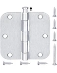 6-PACK 3.5 Door Hinges 3-1/2 X 5/8" Radius Corner Satin Chrome. Fixed Price $21.12.