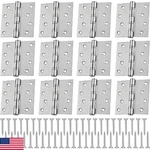 Yaocom 12 Pcs 4'' Ball Bearing Door Hinges Stainless Steel Heavy Duty X. Fixed Price $84.01.