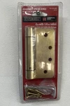 Everbilt Adjustable Spring Door Hinge Commercial 4" 1/4 Radius Satin Brass. Fixed Price $10.99.