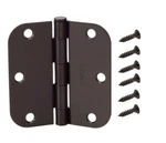 Everbilt Door Hinge With Screws Oil-rubbed Bronze 3-1/2" X 5/8" Radius 712513. Fixed Price $7.99.
