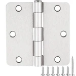 Jiw Satin Nickle Door Hinges 3.5 Inch 1/4" 12 Pack Brushed Nickel. Fixed Price $29.64.