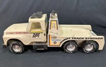 Vtg. Nylint Race Team Short Track Stocker Pressed Steel Wrecker Tow Truck. Fixed Price $19.95.