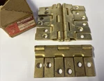 Mckinney Hinges Non-mortise Butts, Brass Plated 2777-1/2 Ob 3-1/2". Fixed Price $29.00.