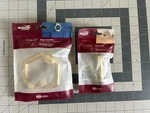 2-PACK Lot National Hardware N336-708 Powell Door Stop & Knocker Brushed Gold. Fixed Price $26.81.