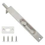 6 Inch Stainless Steel Door Flush Bolt Latch Type Lever Action Slide Silver. Fixed Price $18.90.