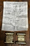 Bommer Brass Double Action Spring Louver Hinges 1515 (6632) No Box. Fixed Price $35.00.