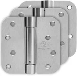 4 Inch Self Closing Satin Nickel Door Hinge 5/8" Radius Corner 3PACK, Adjustable. Fixed Price $32.93.