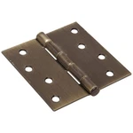Hillman Square Corner Door Hinge Antique Brass (4"). Fixed Price $8.95.