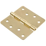 Hillman 1/4" Round Corner Door Hinge Satin Brass (4"). Fixed Price $9.95.