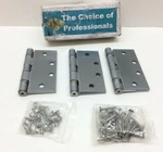 Deltana S45BB26DNRP Square Hinges Ball Bearings 1/2" X 3 Pack. Fixed Price $29.99.
