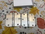 Deltana S44R515 4"X Plain Bearing 5/8" Radius Corners Mortise Hinge,pair. Fixed Price $10.95.