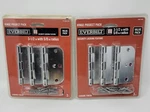 Everbilt Door Hinge Project 3 Pack Security Locking 1/2" 5/8 Radius Chrome New. Fixed Price $11.99.