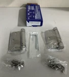 Cal-royal NEWSH35R US15 Spring Hinges 3.5"X3.5" Nib 1/4" Radius Satin Nickel. Fixed Price $29.00.