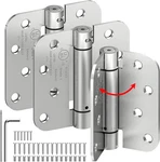 3-PACK Self Closing Door Hinges, 4 Inch Spring Loaded Adjustable Te. Fixed Price $49.99.