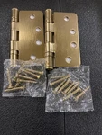 Emtek 94024US7 4"X4" Ball Bearing Hinge Pair, 1/4" Radius - French Antique. Fixed Price $28.55.