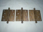 Antique Stanley Sweetheart Ball Tipped 4" Hinges. Fixed Price $69.99.